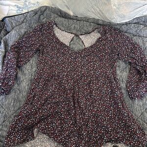 American Eagle Outfitters Black and Red Jumpsuit